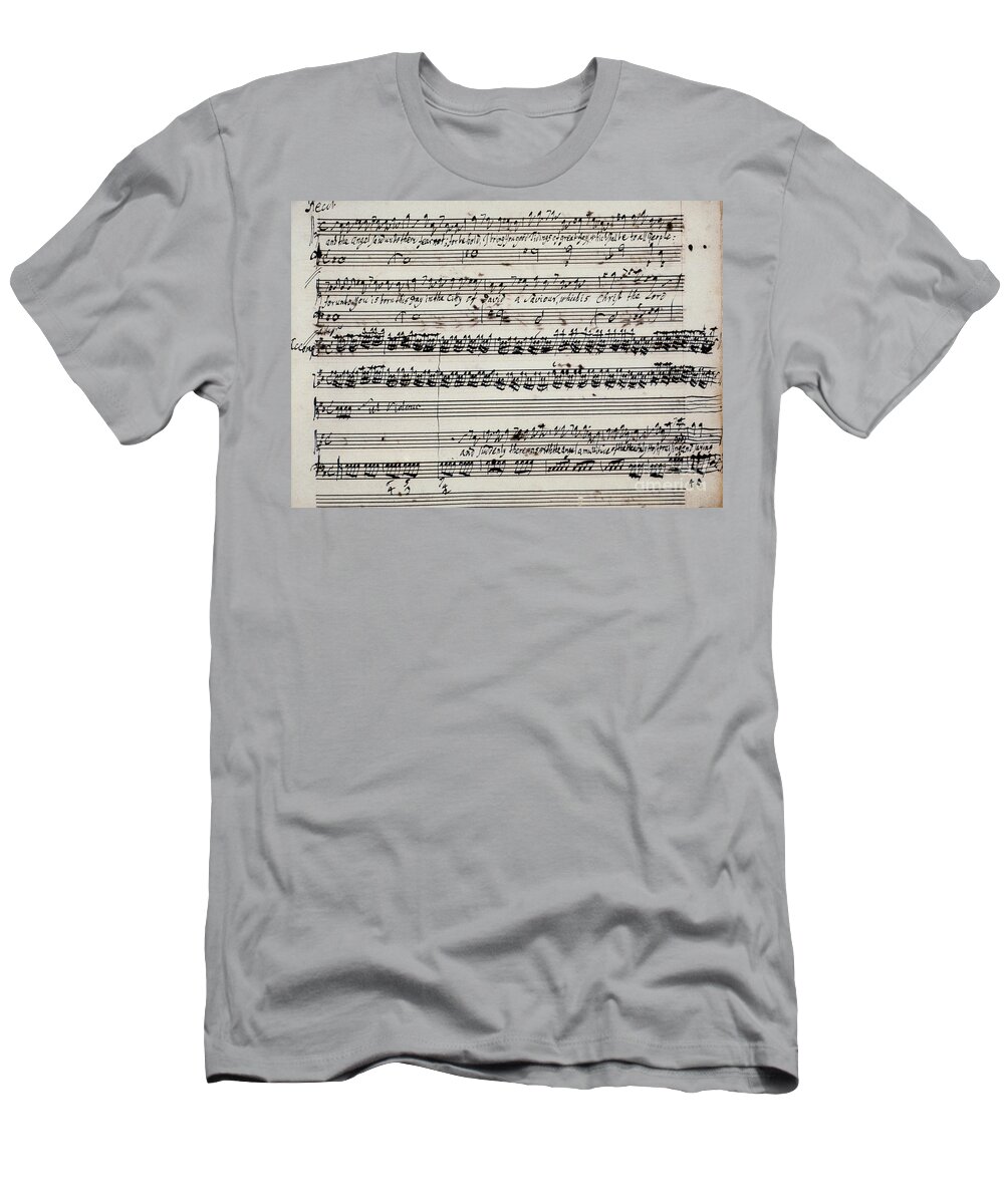 1742 T-Shirt featuring the photograph George Frederick Handel by Granger