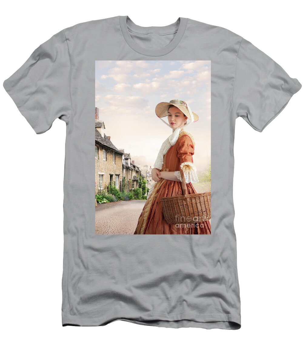 Georgian T-Shirt featuring the photograph Georgian Period Woman by Lee Avison