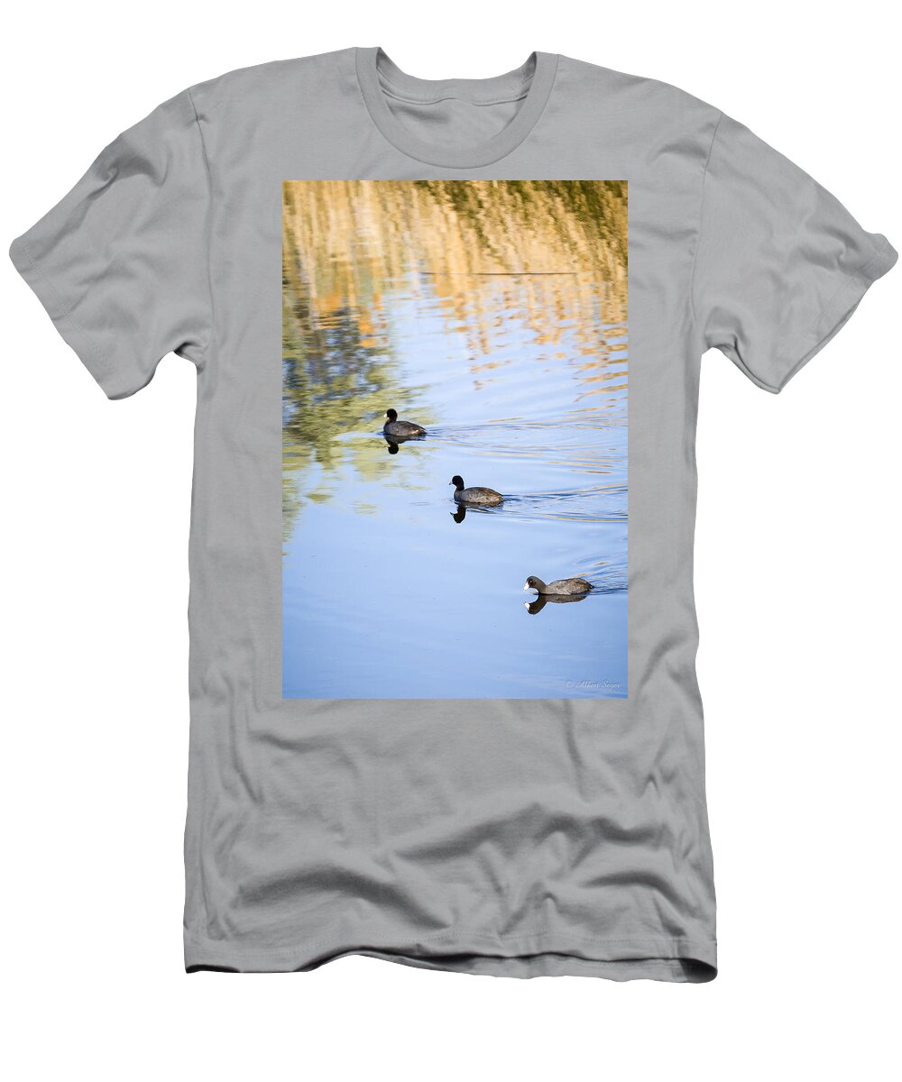 Wildlife T-Shirt featuring the photograph Getting my Ducks in a Row by Albert Seger