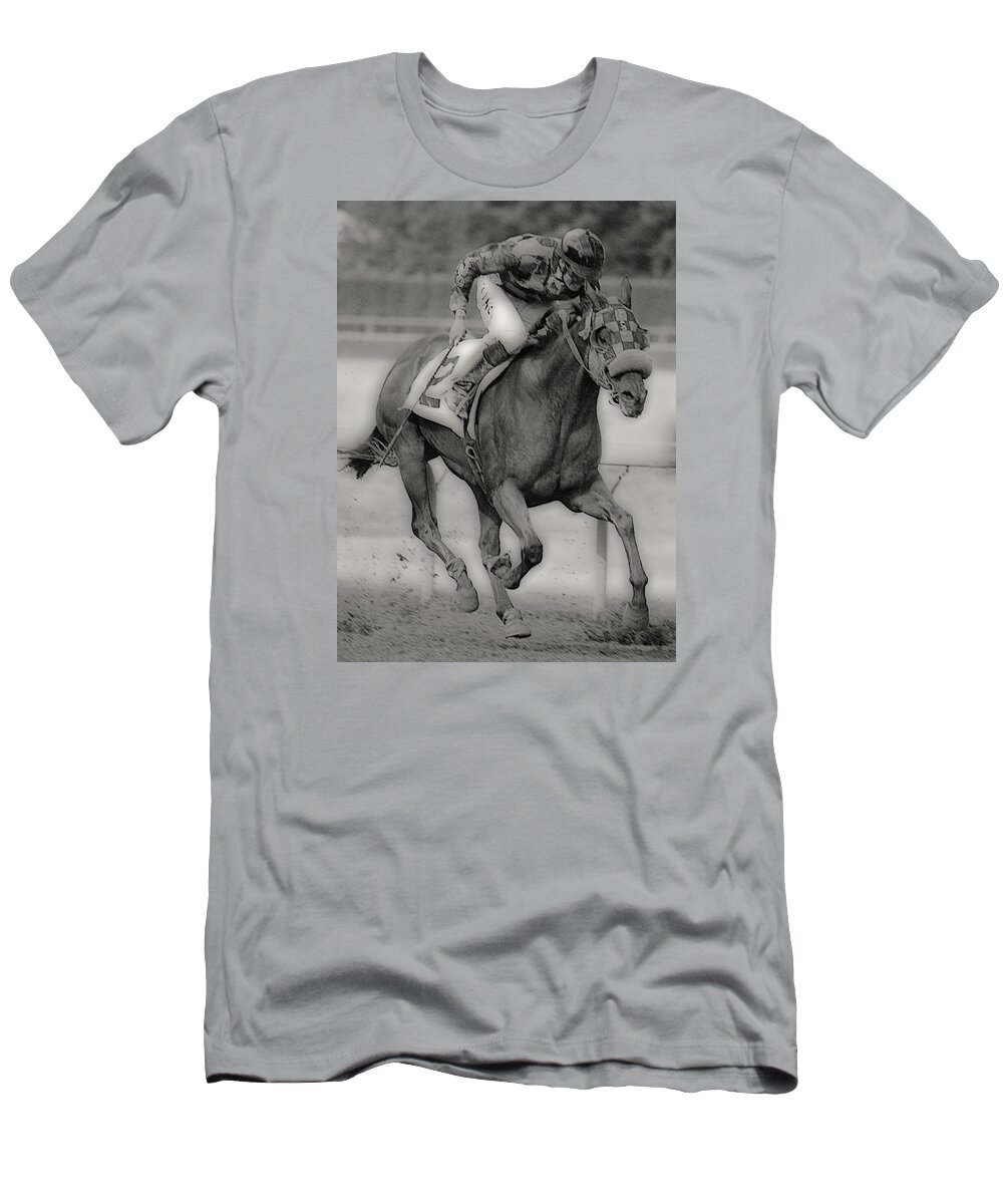 Horse T-Shirt featuring the photograph Going For The Win by Lori Seaman