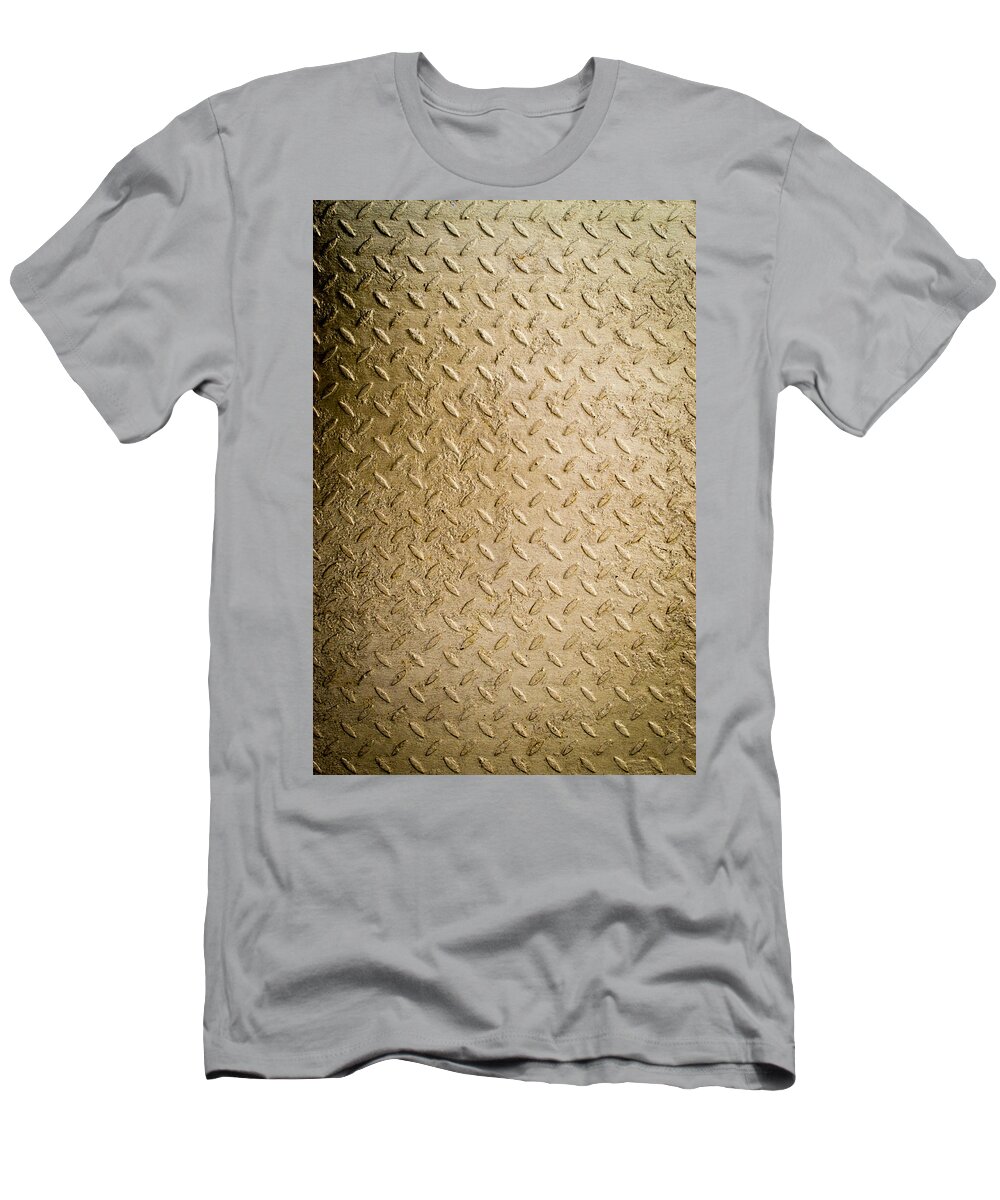 Gold Metal T-Shirt featuring the photograph Grit of Goldfinger by John Williams