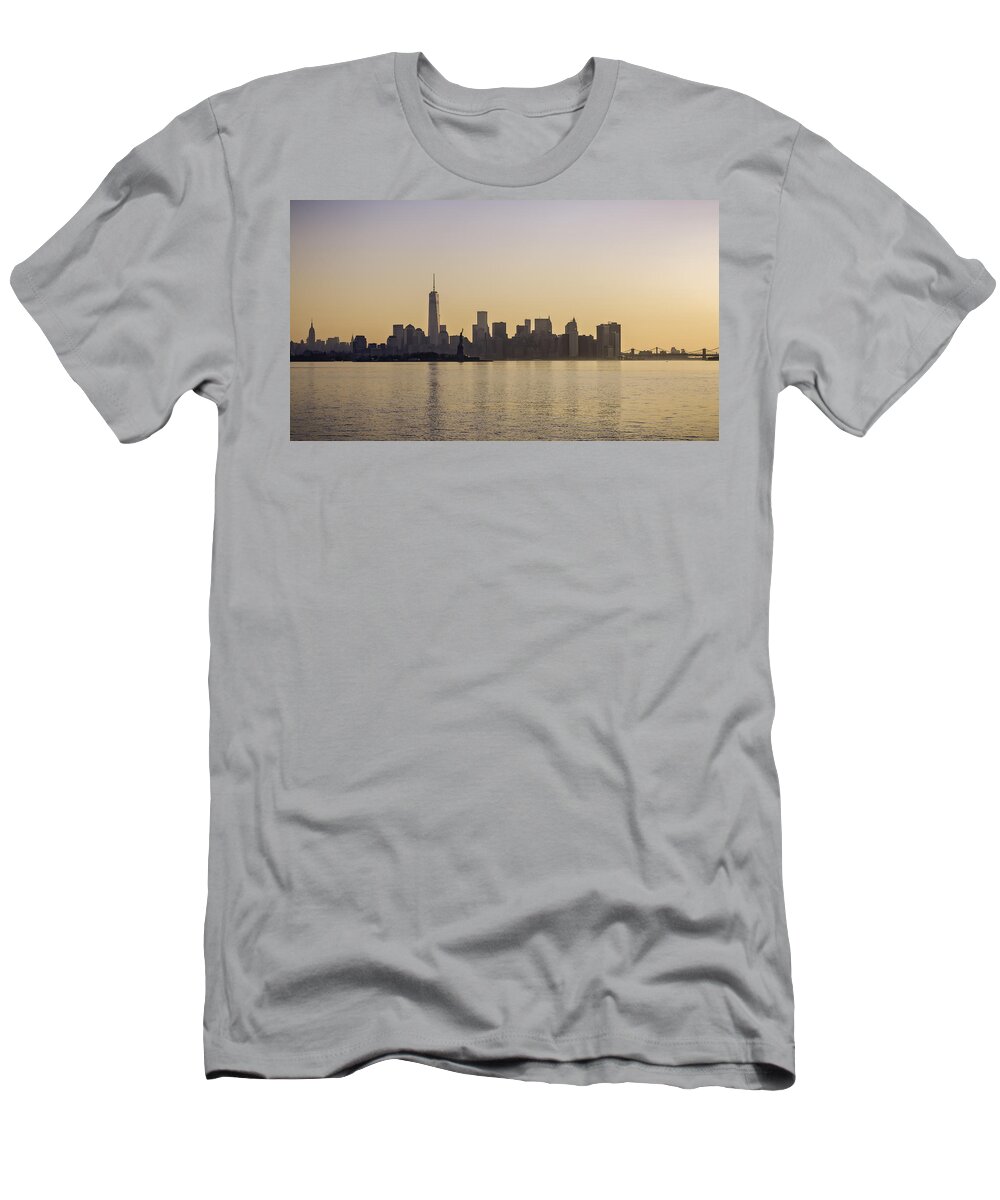 America T-Shirt featuring the photograph Golden city by Eduard Moldoveanu