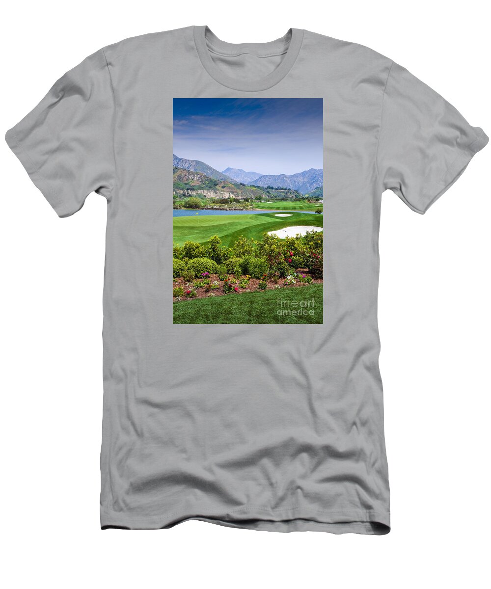 Golf Course T-Shirt featuring the photograph Golf Course Greens Fairways Balls, Clubs by David Zanzinger