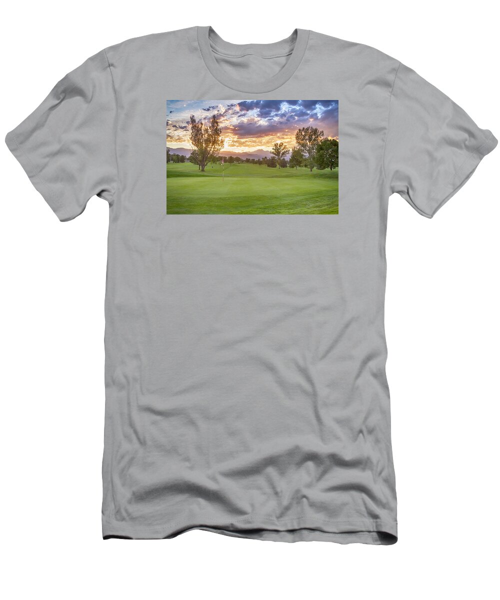 Golf T-Shirt featuring the photograph Golfers Ending by James BO Insogna