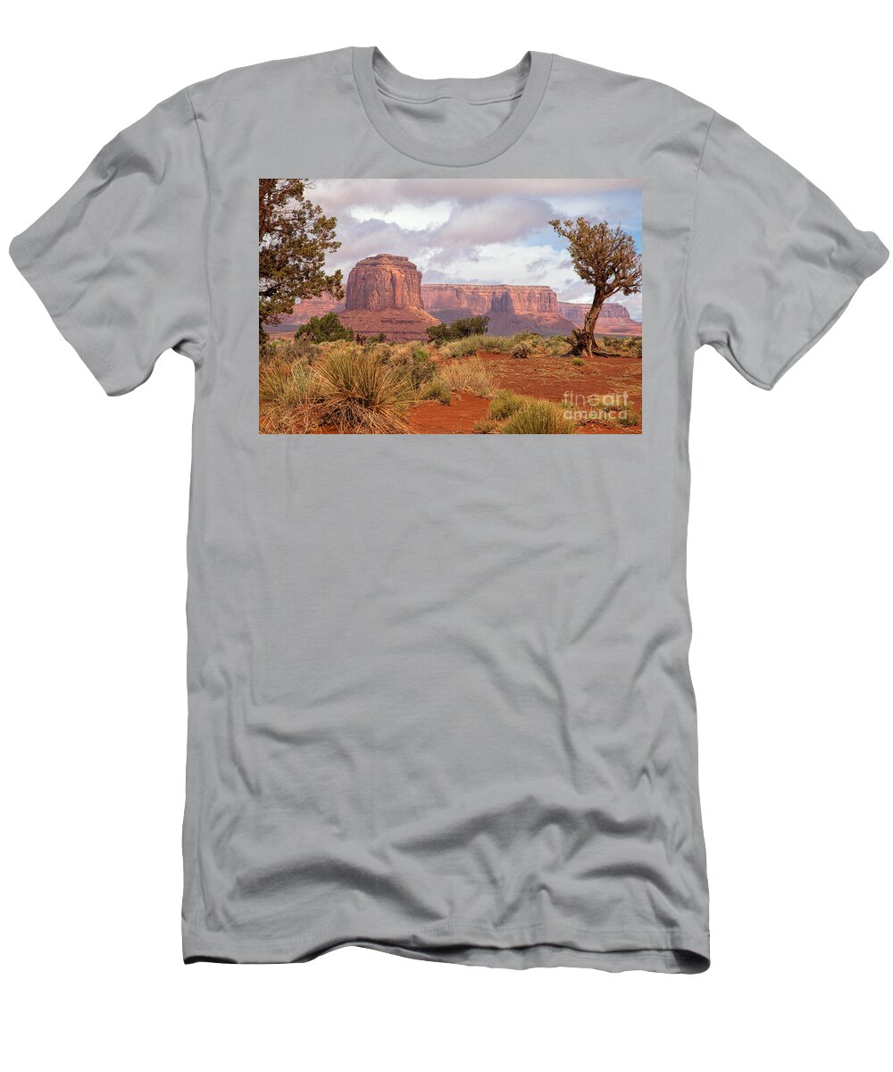 Monument Valley Print T-Shirt featuring the photograph Grandview by Jim Garrison