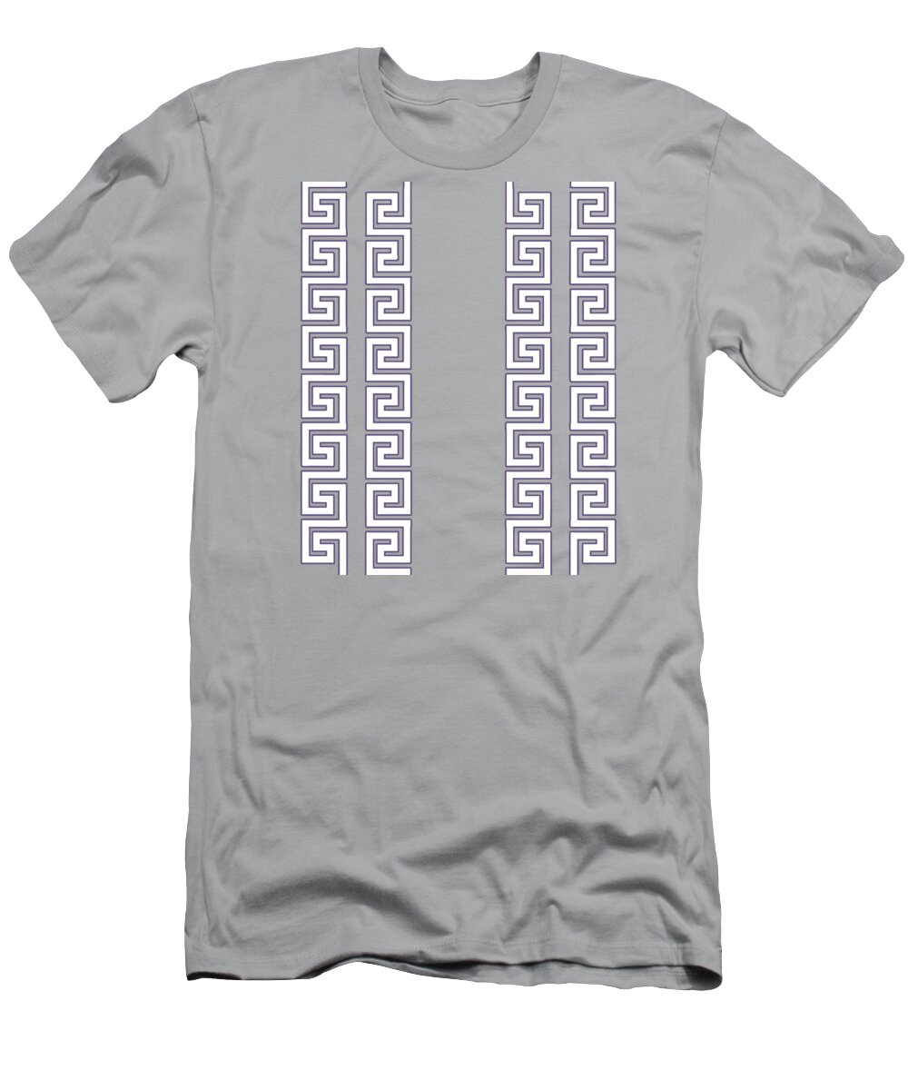 Greek Key T-Shirt featuring the digital art Greek Key Pattern by Chuck Staley