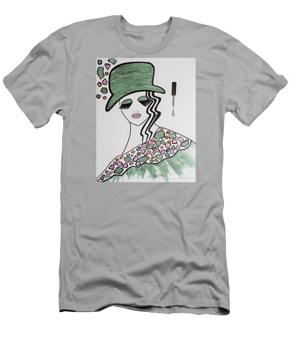 Hat T-Shirt featuring the photograph Green Hat by Jasna Gopic