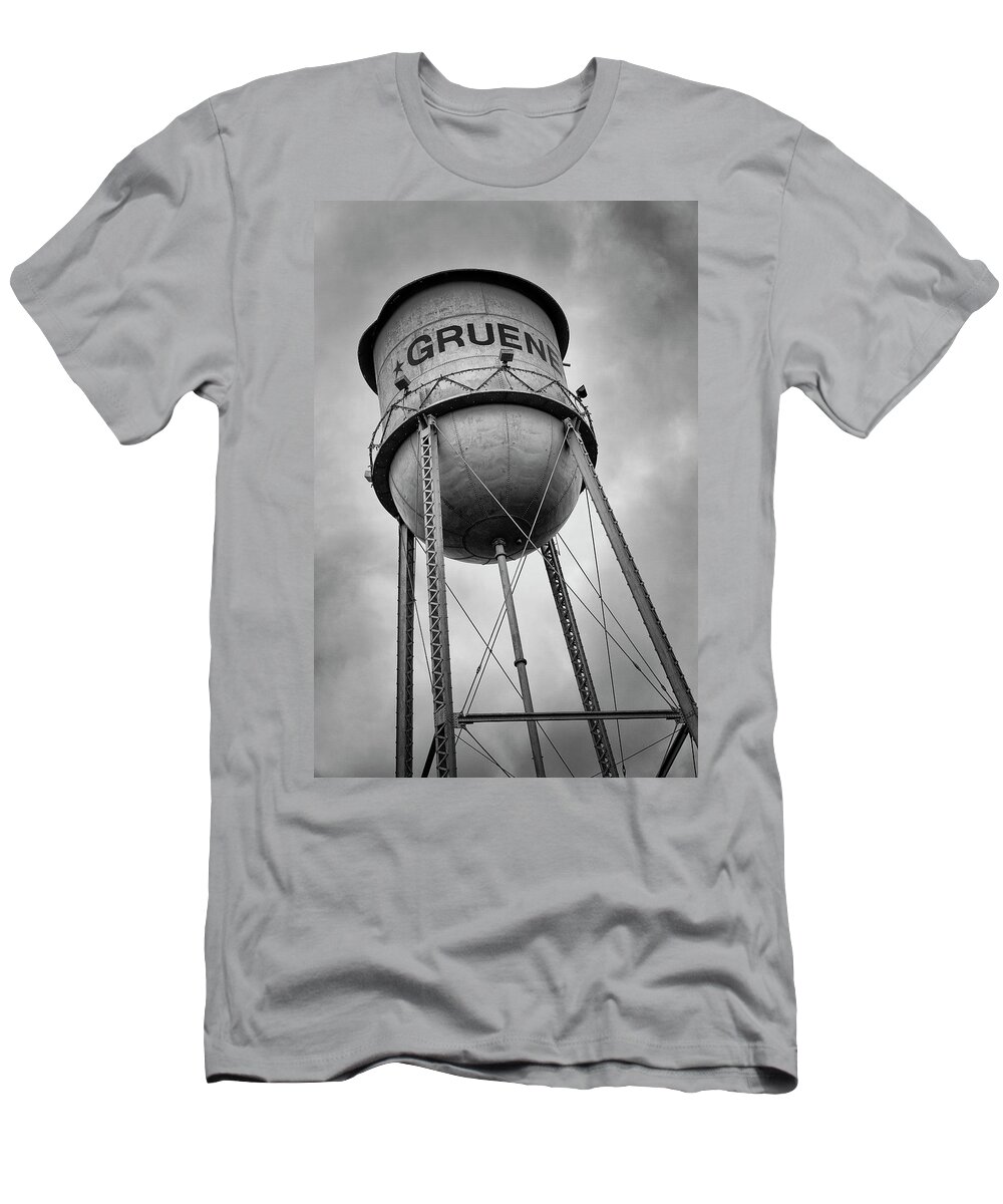 Gruene T-Shirt featuring the photograph Gruene Water Tower by Stephen Stookey