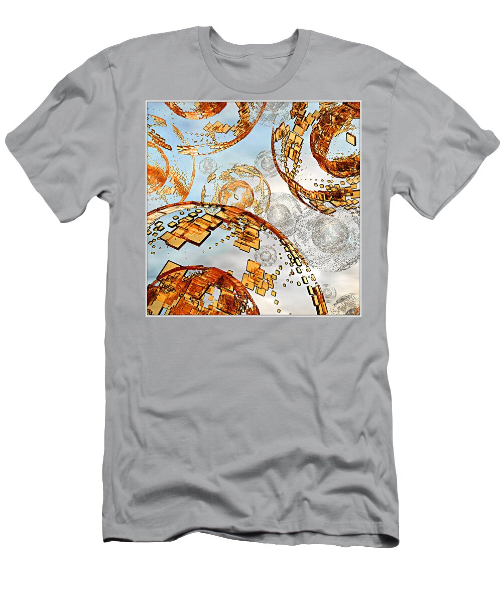 Abstract T-Shirt featuring the digital art Groboto Experiment 7 by Peter J Sucy