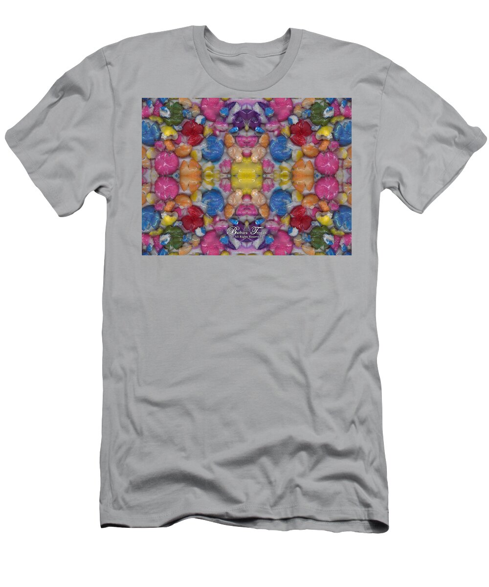 Barbara Tristan T-Shirt featuring the digital art Gumballs #0000a_4 by Barbara Tristan