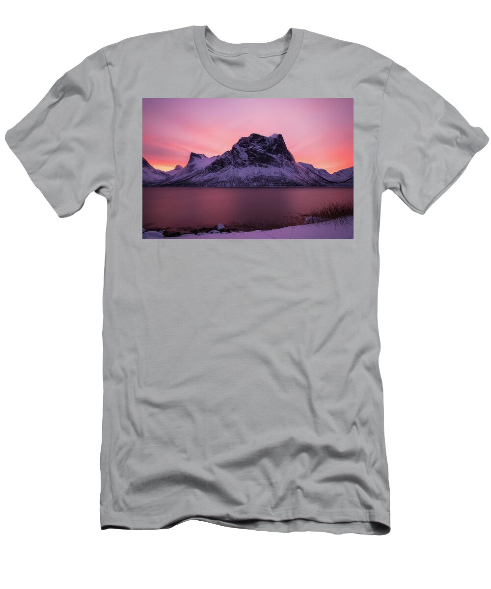 Norway T-Shirt featuring the photograph Halo in Pink by Alex Lapidus