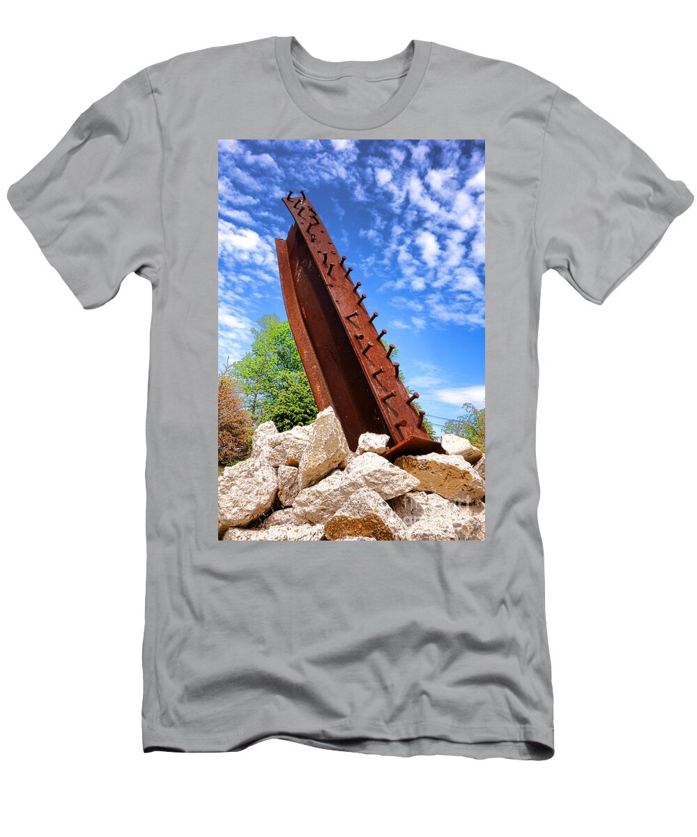 September T-Shirt featuring the photograph September 11 Memorial by Olivier Le Queinec