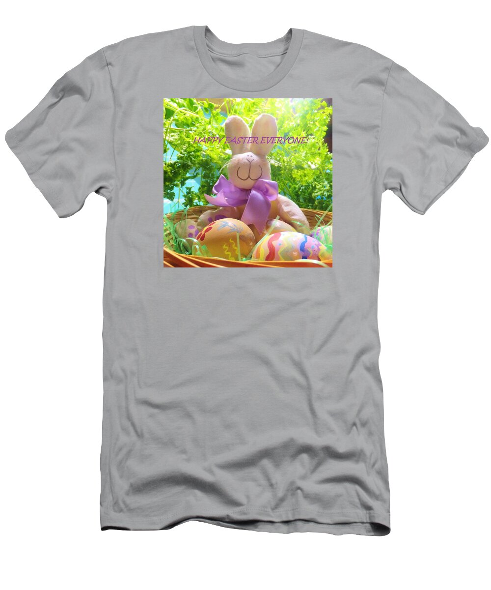 Bunny T-Shirt featuring the photograph Happy Easter Everyone by Denise F Fulmer