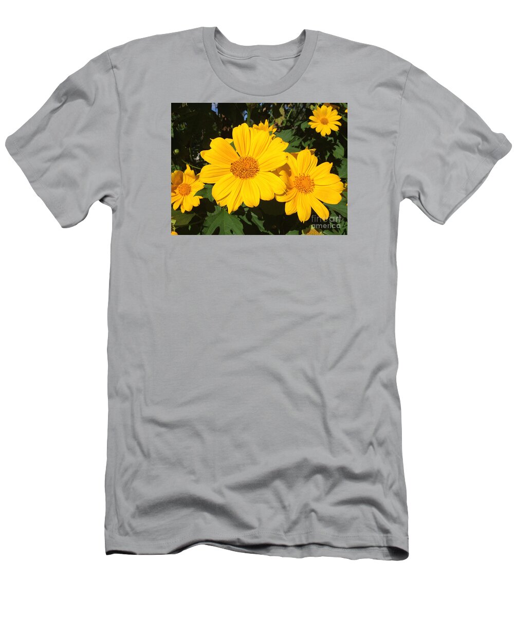 Yellow Flower T-Shirt featuring the photograph Happy Yellow by LeeAnn Kendall