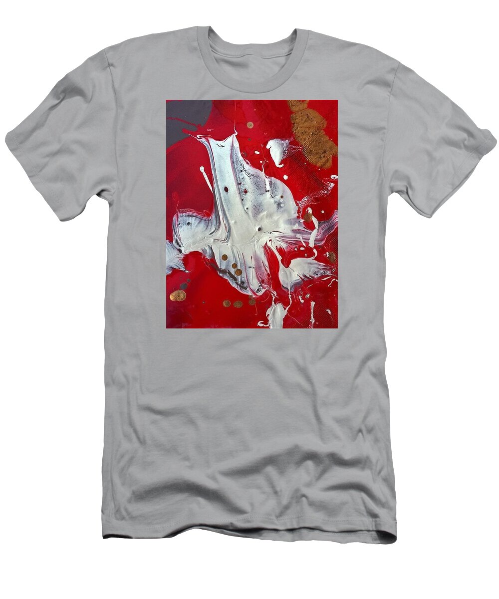 Abstract T-Shirt featuring the painting hardly Texas by Gyula Julian Lovas