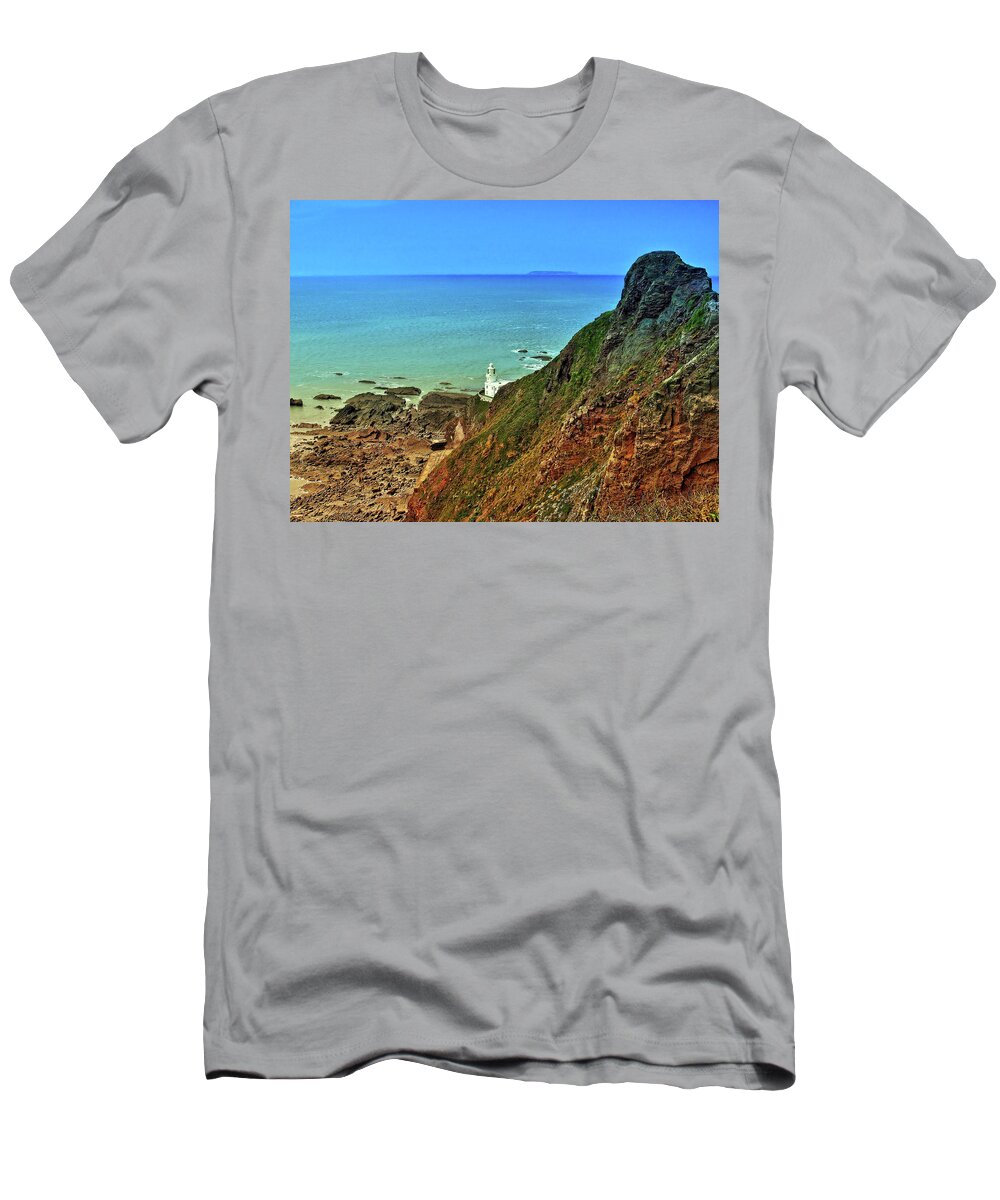 Places T-Shirt featuring the photograph Hartland Point by Richard Denyer