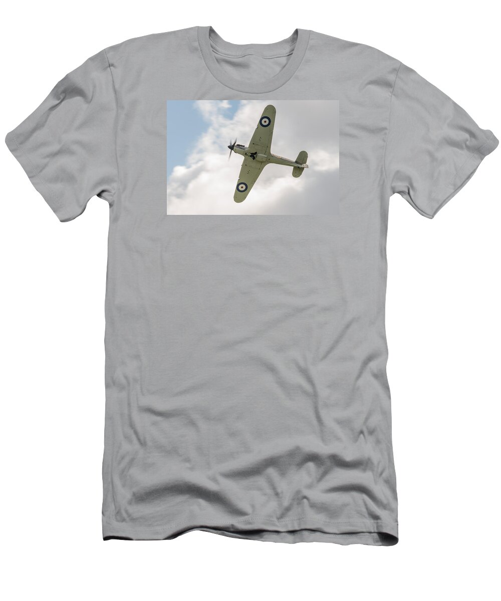 Hawker Hurricane Mk I T-Shirt featuring the photograph Hawker Hurricane Mk I by Gary Eason