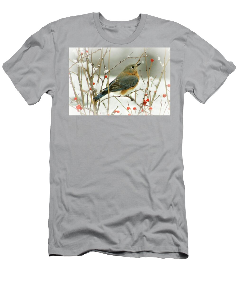 Bird T-Shirt featuring the photograph Hearts Desire by Barbara S Nickerson