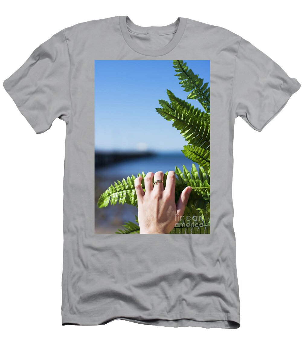 Oasis T-Shirt featuring the photograph Hidden Beach Oasis by Jorgo Photography