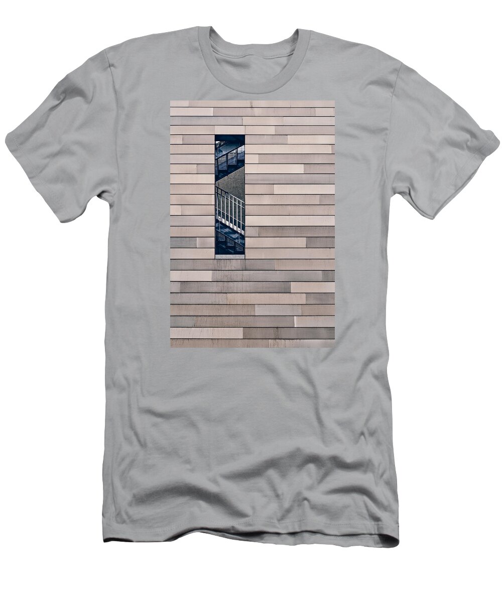 Architecture T-Shirt featuring the photograph Hidden Stairway by Scott Norris