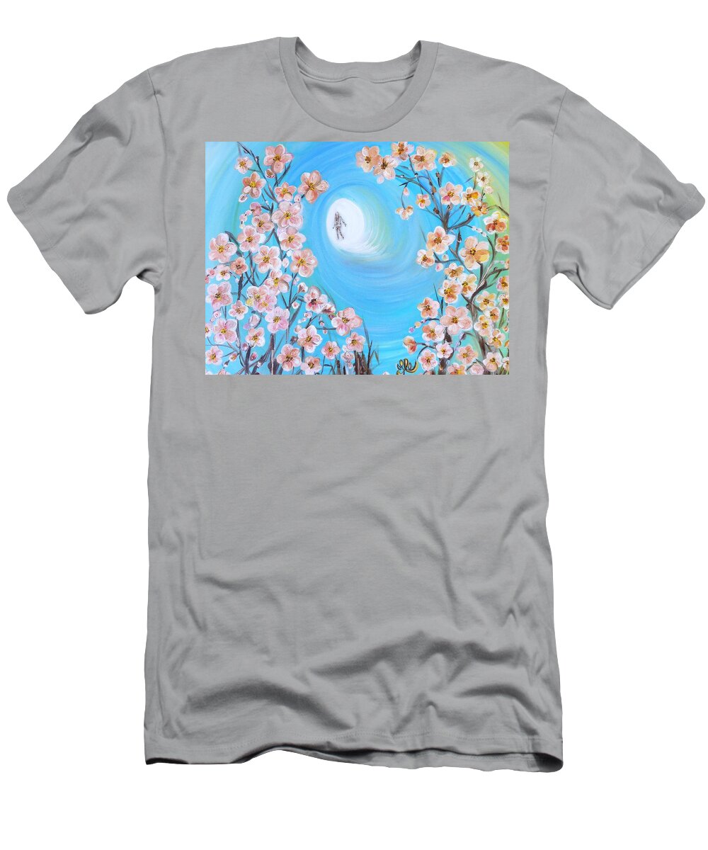 Mental Illness T-Shirt featuring the painting Hidden by Yesi Casanova