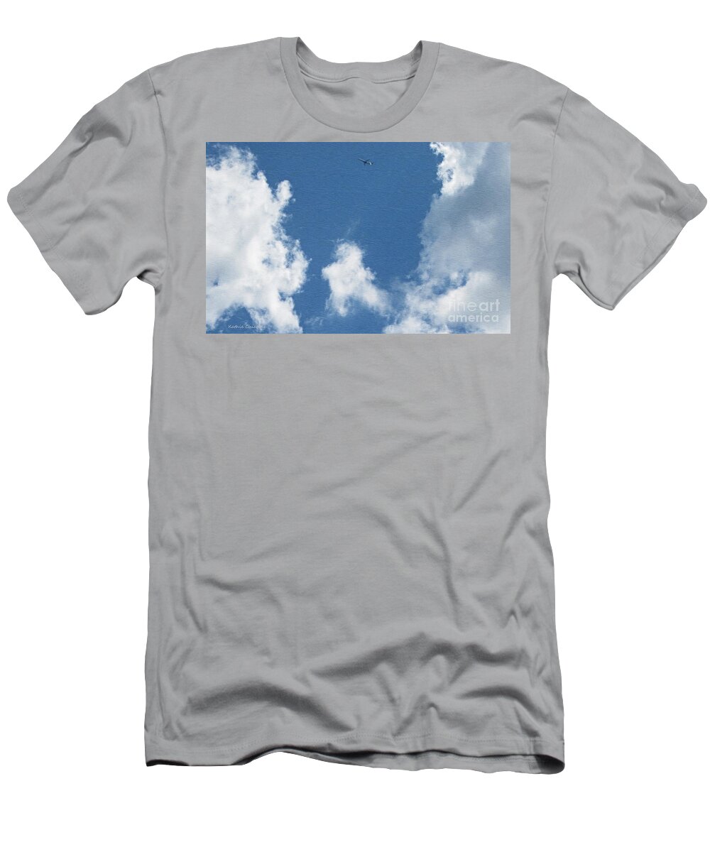 Photography T-Shirt featuring the photograph High Among the Clouds by Kathie Chicoine