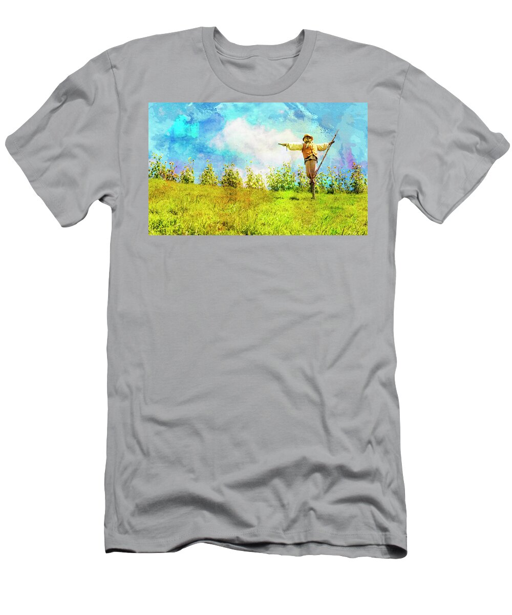 Hobbits T-Shirt featuring the photograph Hobbit Scarecrow by Kathryn McBride