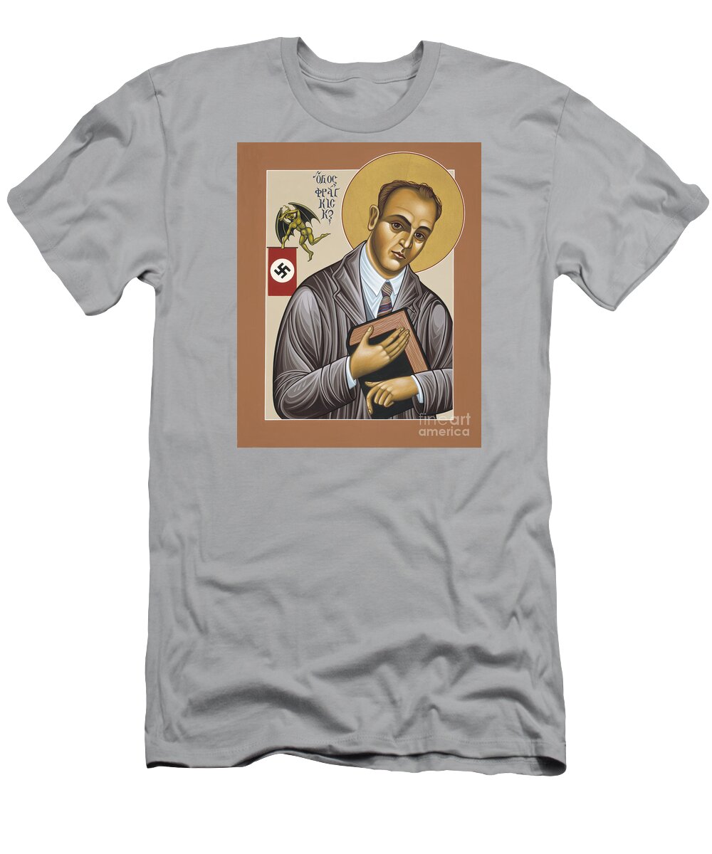 Holy Blessed Martyr Franz Jagerstatter T-Shirt featuring the painting Holy Blessed Martyr Franz Jagerstatter 049 by William Hart McNichols