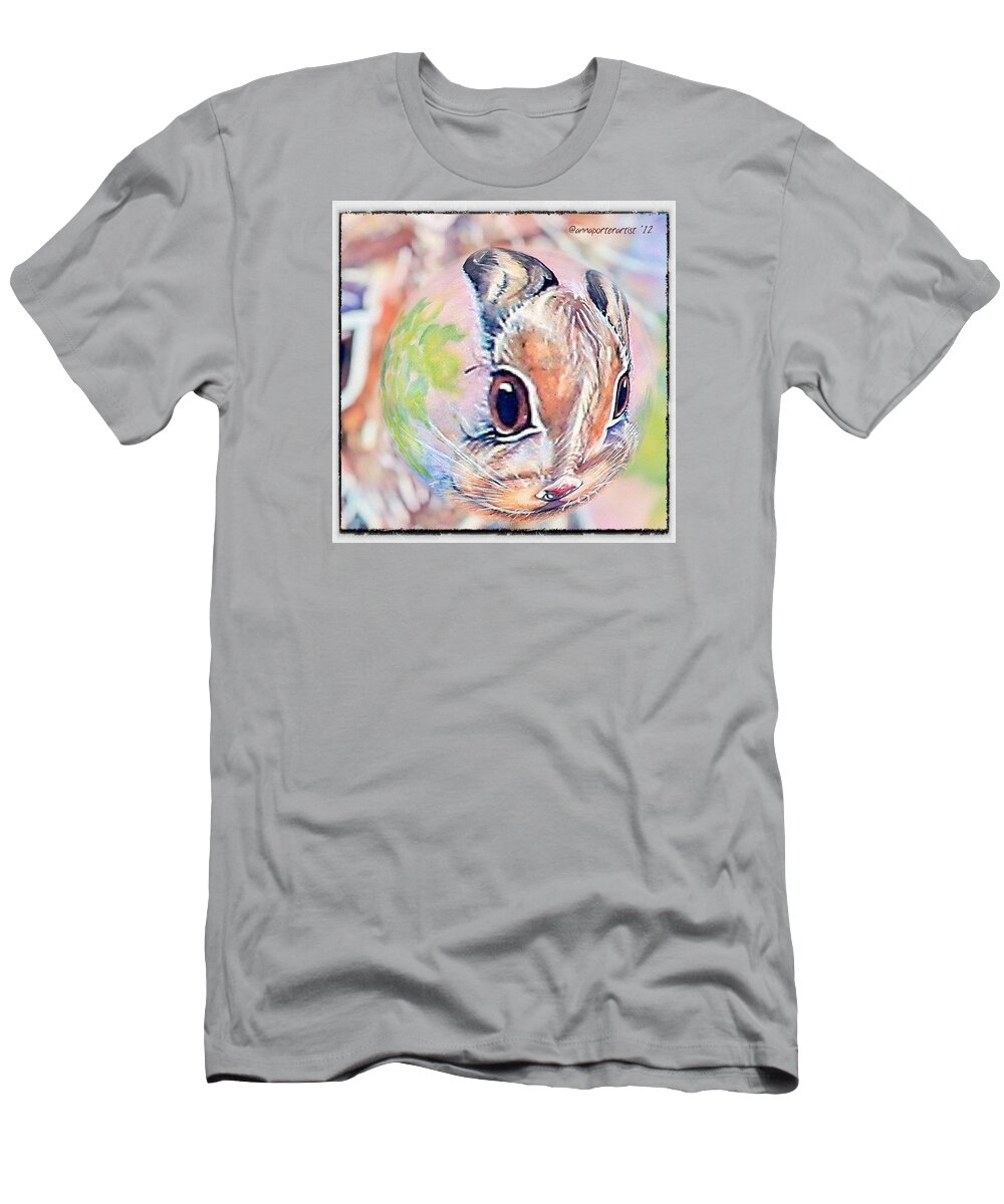 Honey Of A Bunny T-Shirt featuring the photograph Honey Of A Bunny by Anna Porter