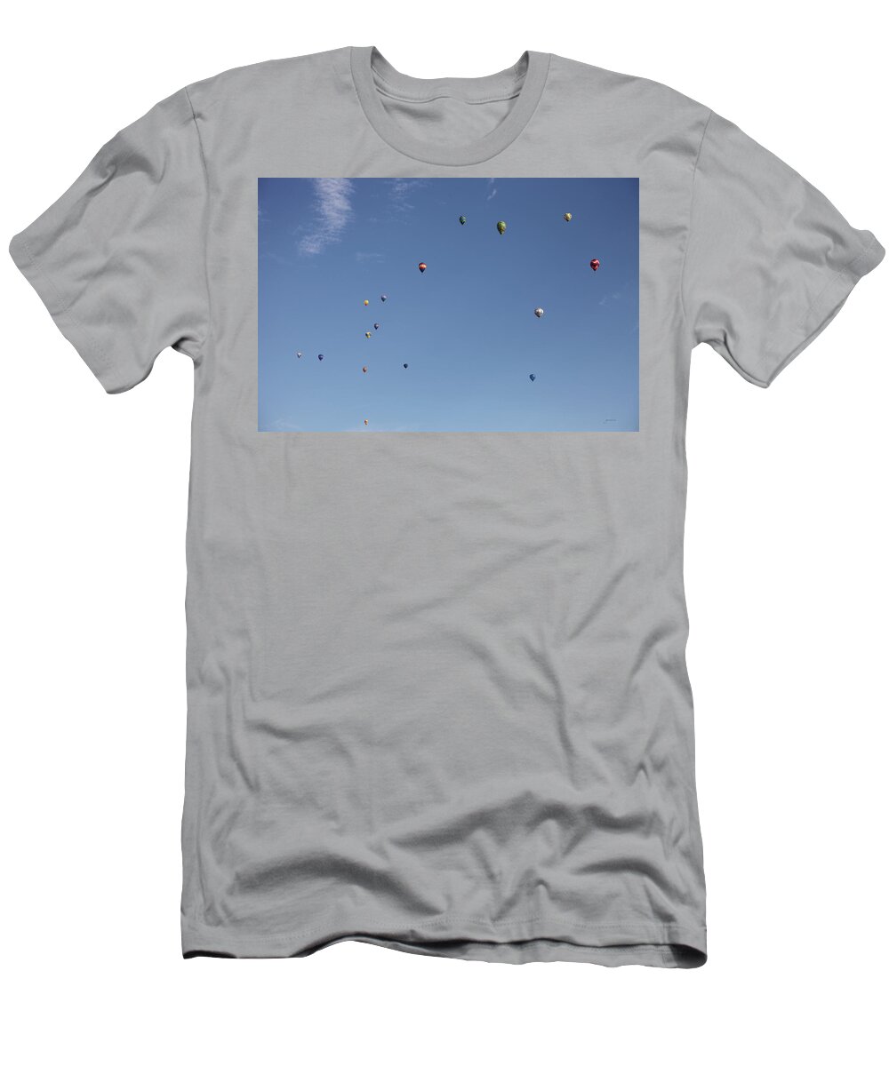 Balloons T-Shirt featuring the photograph Hot Air Rising by Gary Gunderson