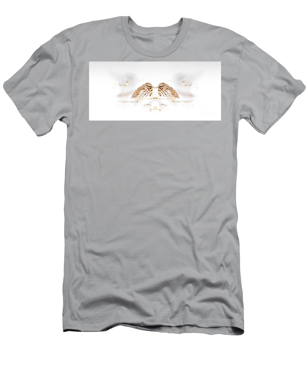 House Sparrow T-Shirt featuring the photograph House Sparrow by Lila Fisher-Wenzel