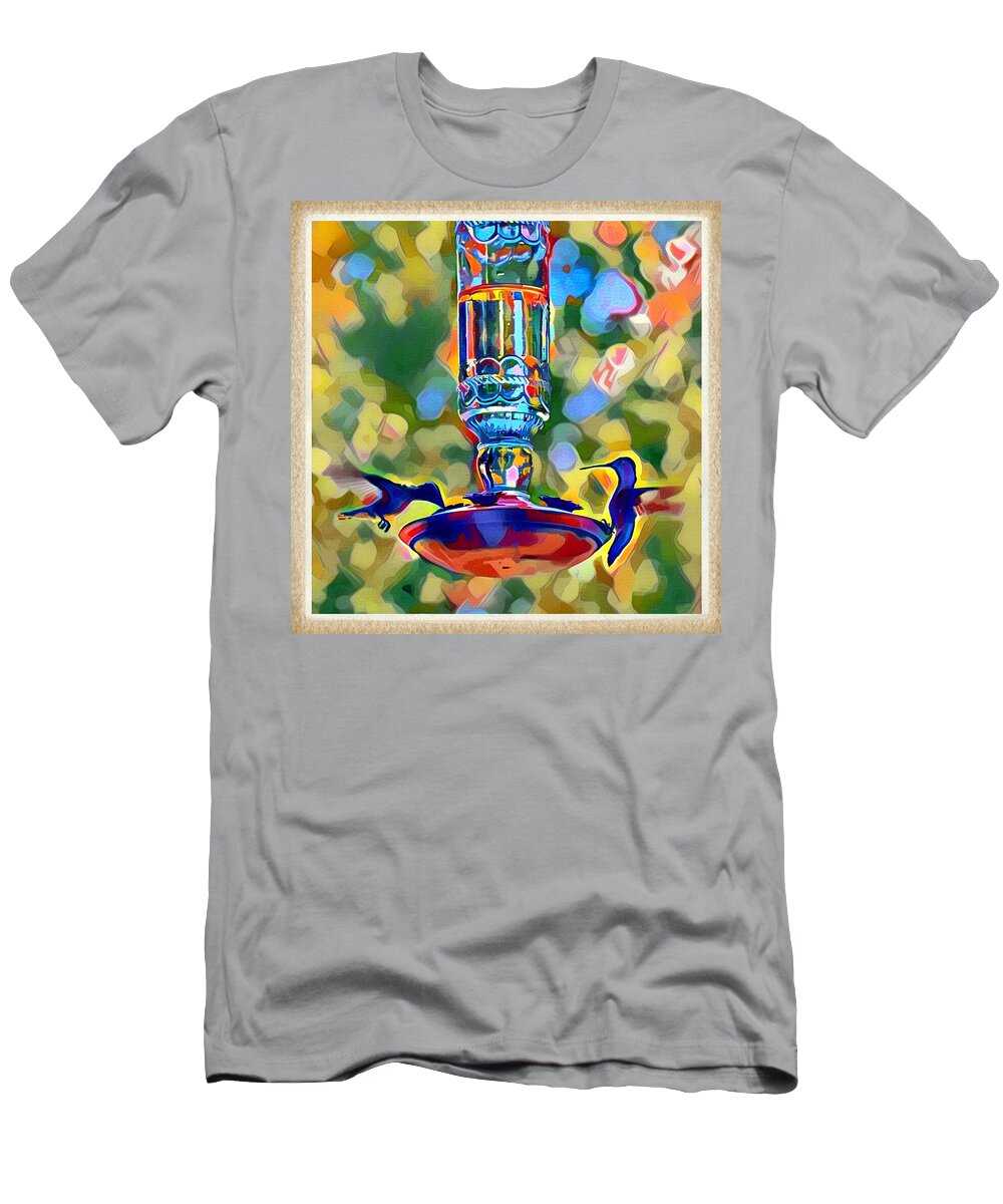 Hummingbird T-Shirt featuring the photograph Hummers by Gini Moore