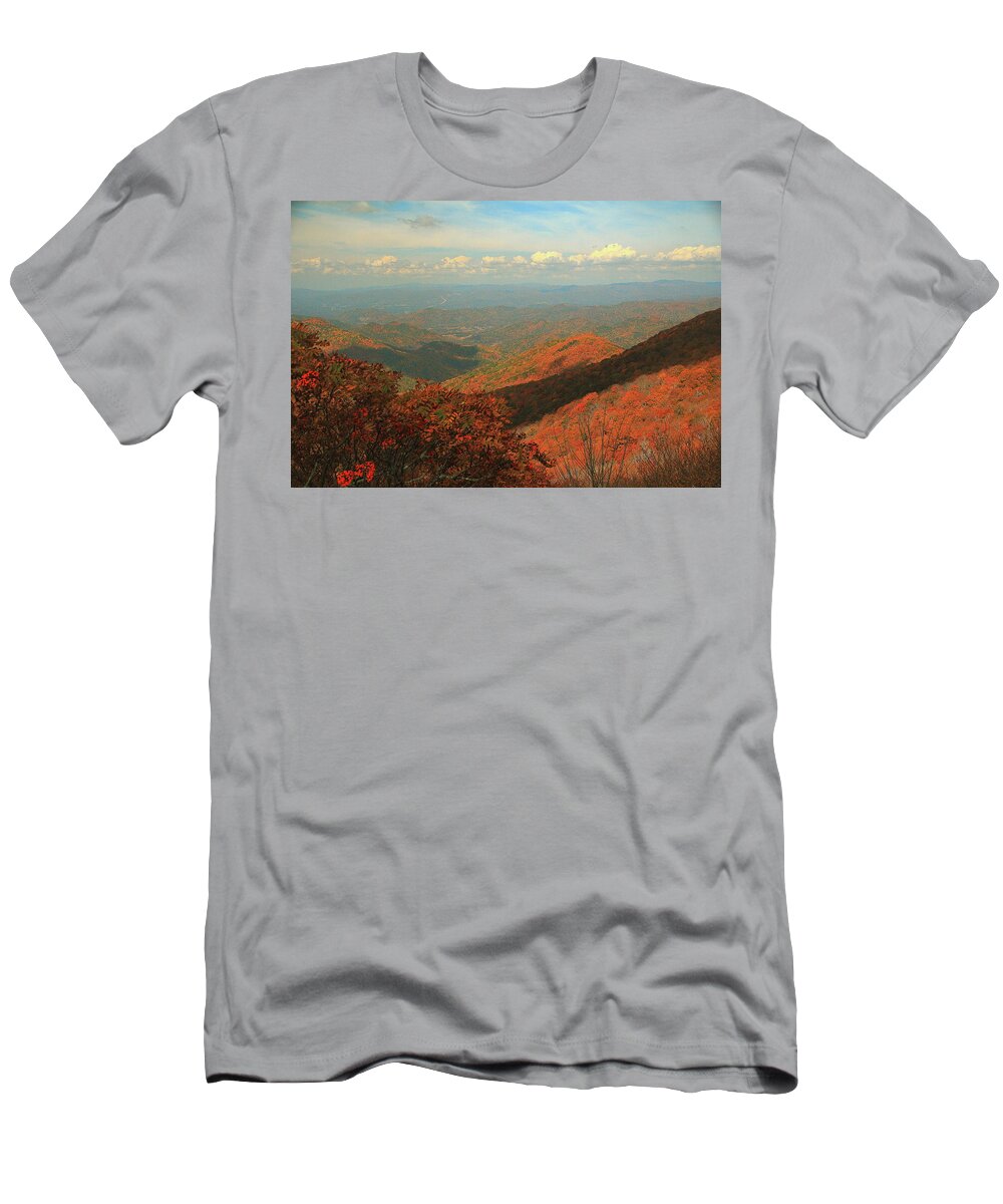 Blue Ridge Parkway Views T-Shirt featuring the photograph I Could See Forever by Allen Nice-Webb