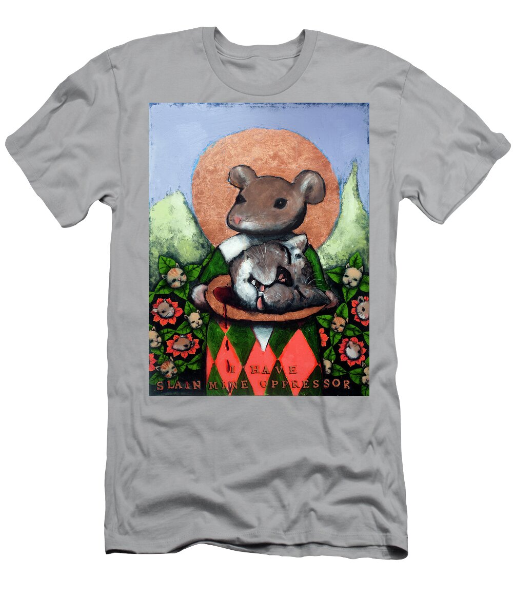 Mouse T-Shirt featuring the painting I Have Slain Mine Oppressor by Pauline Lim