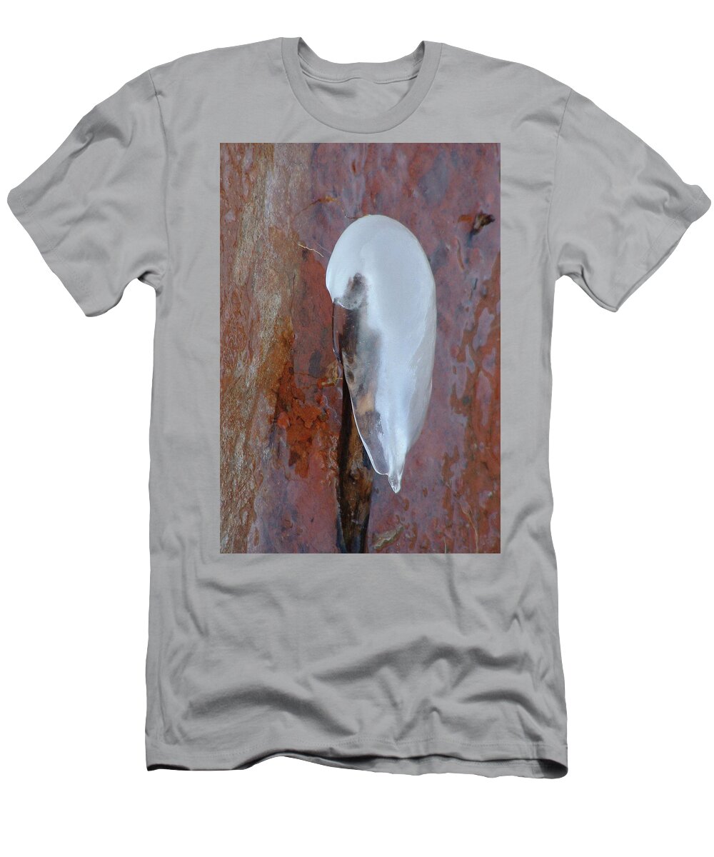 Ice T-Shirt featuring the photograph Ice Birdy by Annekathrin Hansen