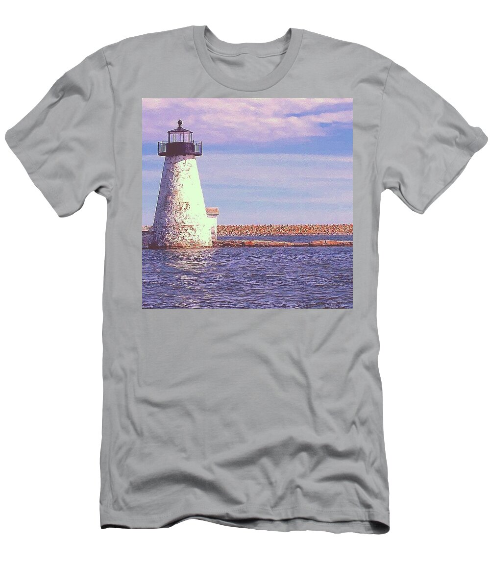Lighthouse T-Shirt featuring the photograph Rising Tide by Kate Arsenault 