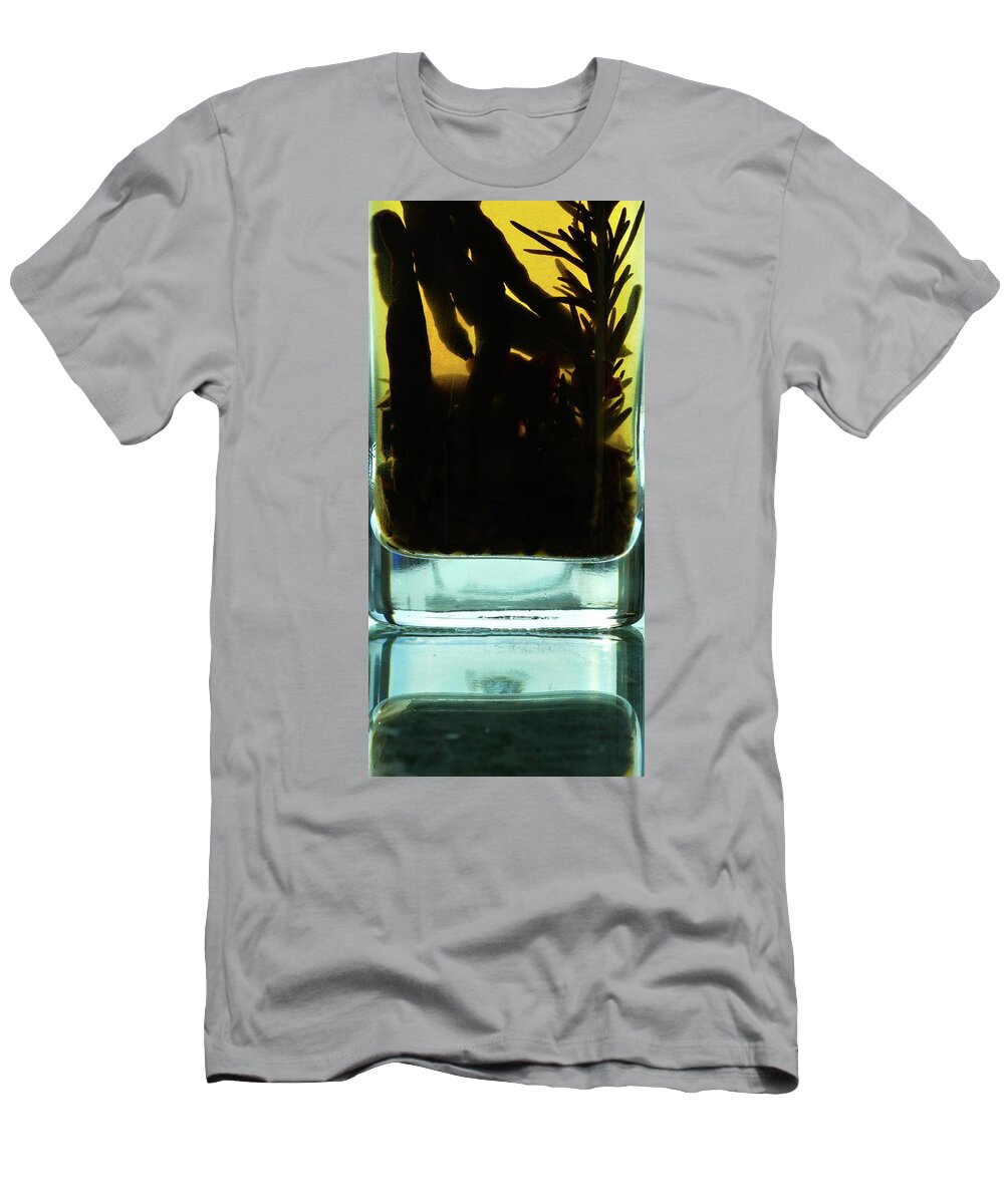 Olive Oil T-Shirt featuring the photograph In Glass by Lyle Crump