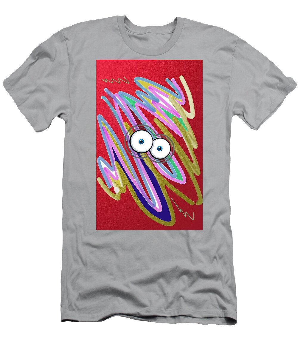 Motion T-Shirt featuring the mixed media In My Mind by Demitrius Motion Bullock