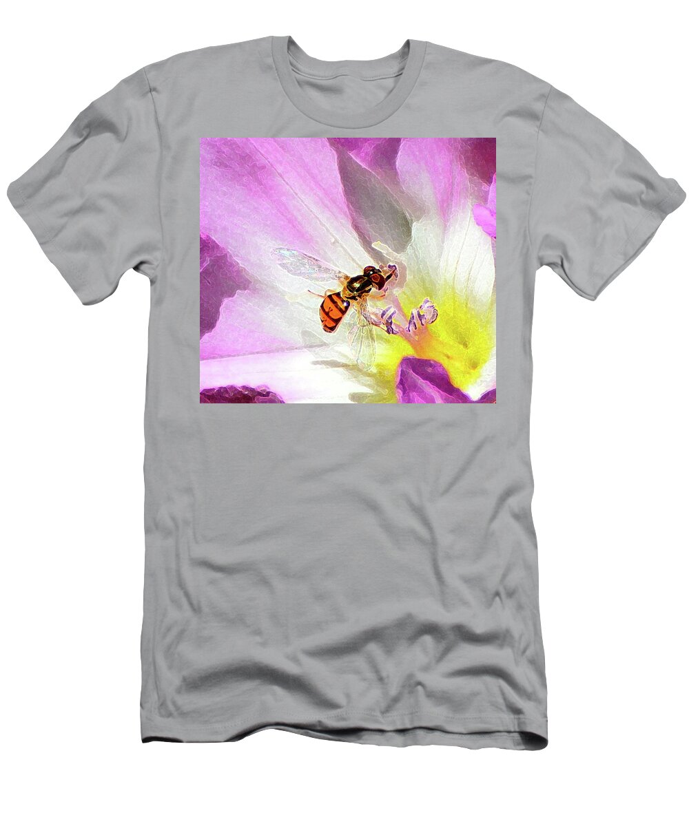 Abstract T-Shirt featuring the digital art In The Flower Five by Lyle Crump