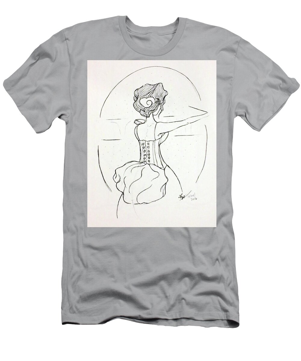 Art T-Shirt featuring the painting In the spotlight by Loretta Nash