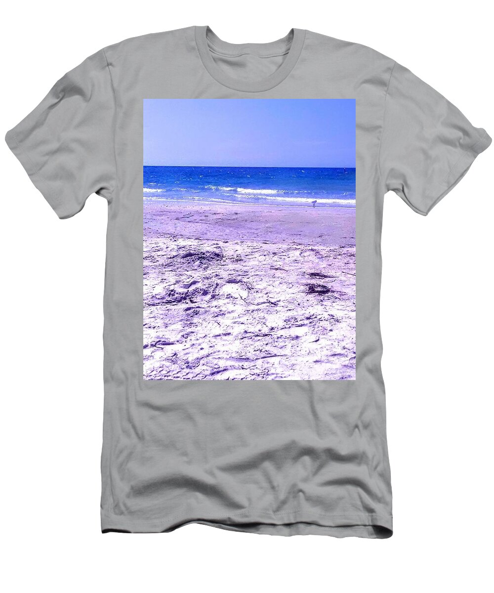 Beach T-Shirt featuring the photograph Indian Rocks Beach by Suzanne Berthier