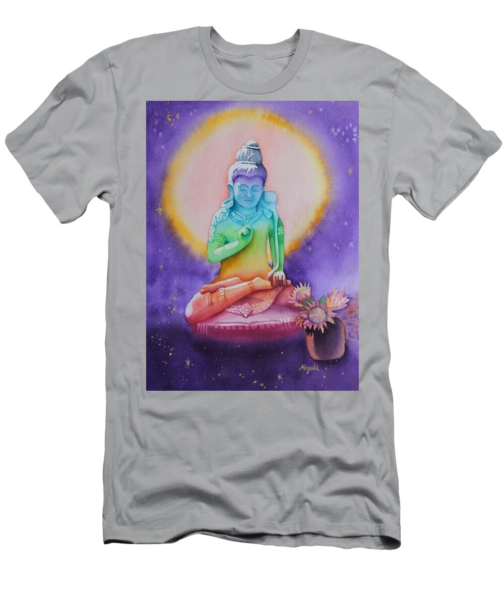 Chakras T-Shirt featuring the painting Inner Light by Kelly Miyuki Kimura