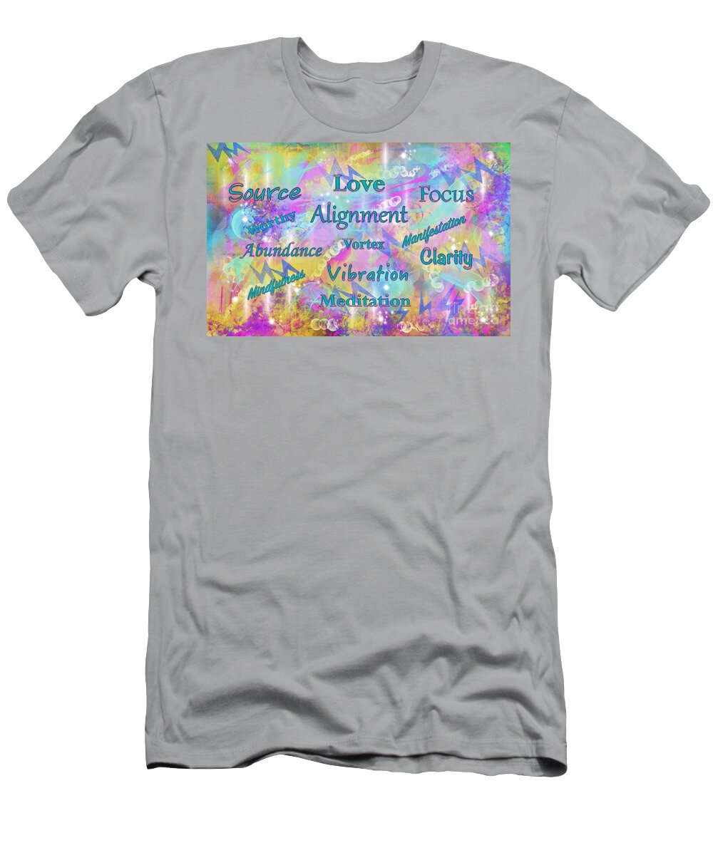 Alignment T-Shirt featuring the digital art Introspection by Laurie's Intuitive