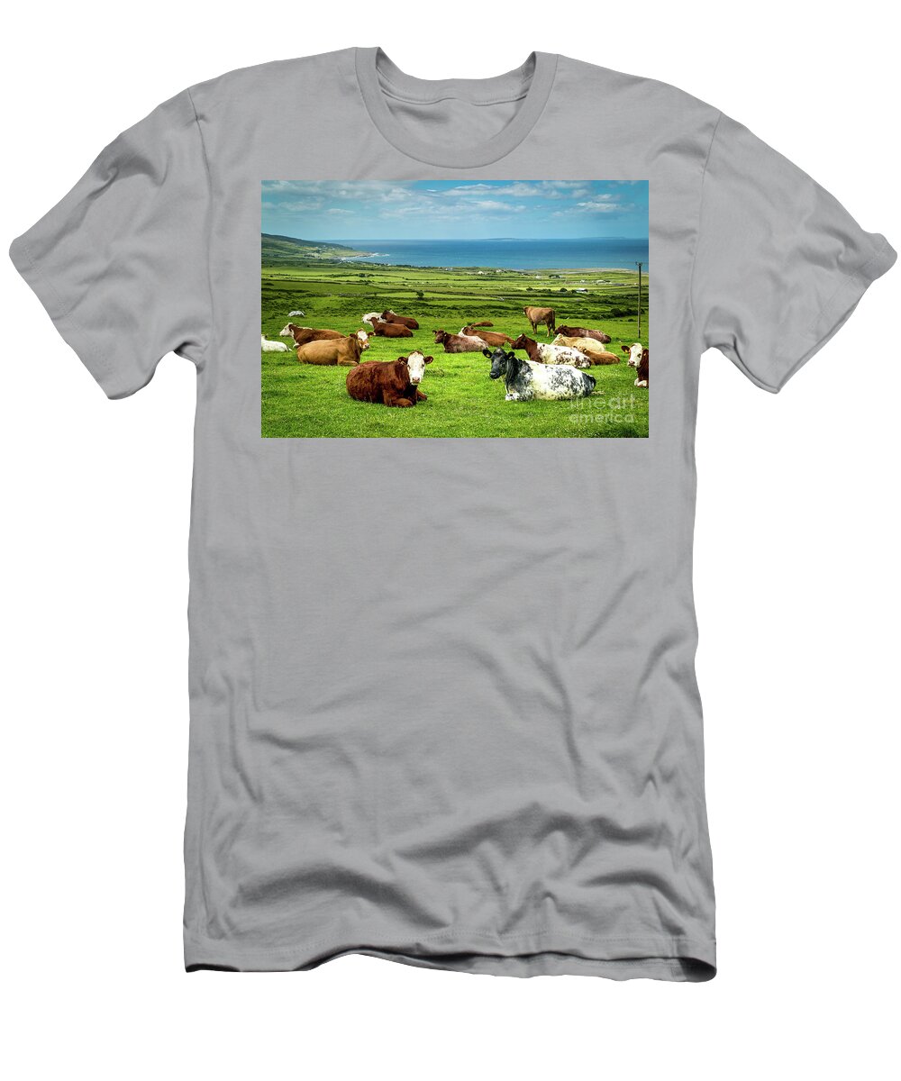 Ireland T-Shirt featuring the photograph Ireland - Westcoast by Juergen Klust