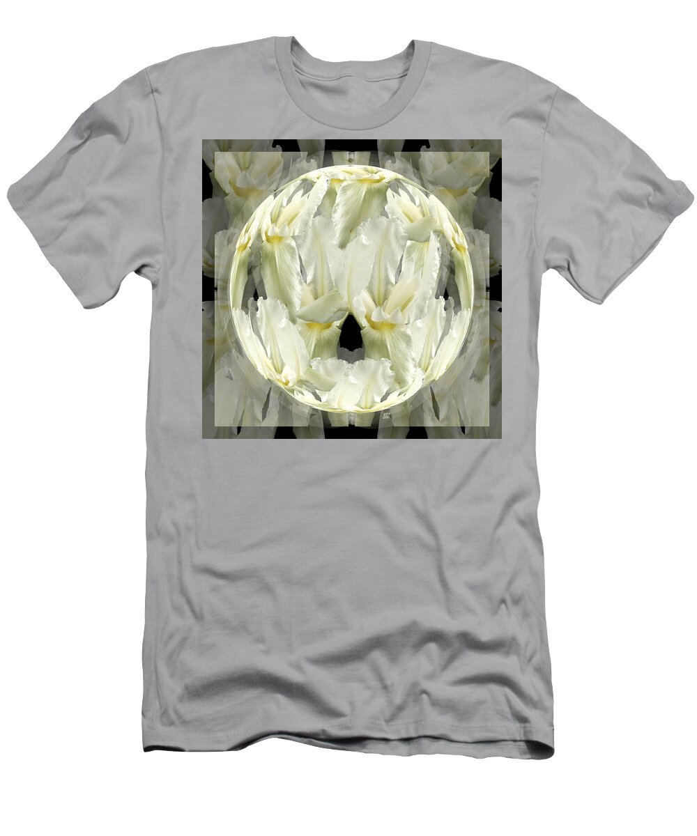 Iris T-Shirt featuring the digital art Iris Globe on Layers by Barbara St Jean