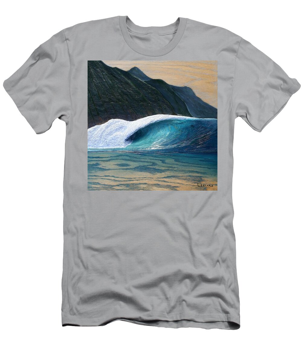Surf Art T-Shirt featuring the painting Island Treasure by Nathan Ledyard