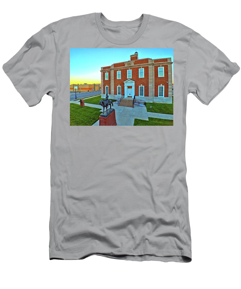 Jackson T-Shirt featuring the photograph Jackson County Courthouse by David Luebbert