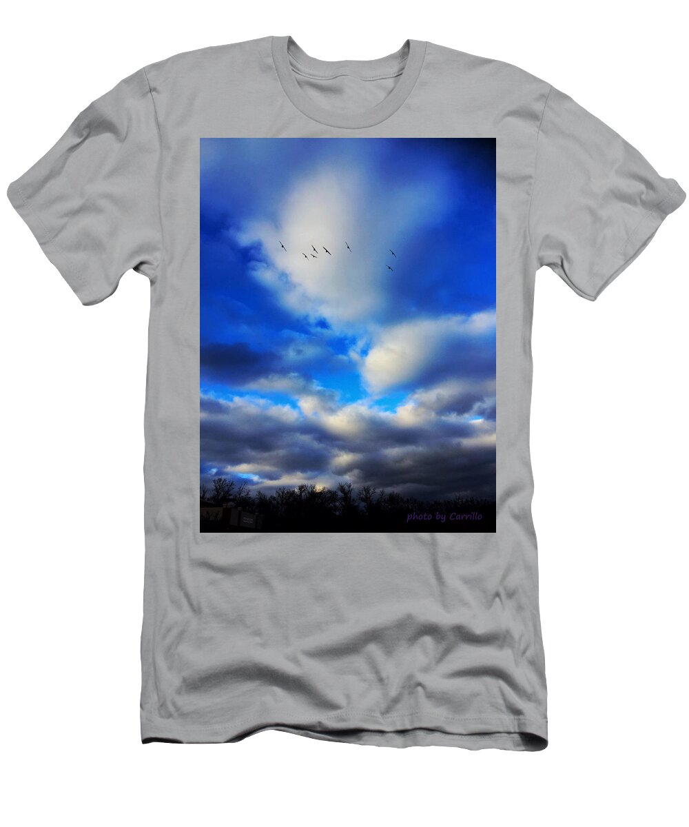 Winter Skies T-Shirt featuring the photograph January Smiles by Ruben Carrillo