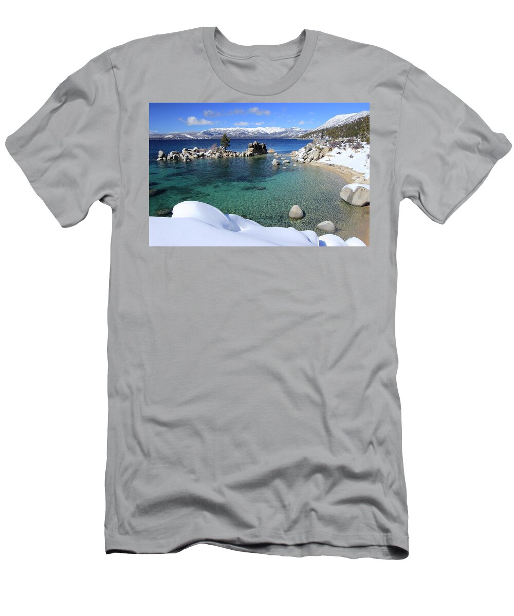 Lake Tahoe T-Shirt featuring the photograph Jewels of Winter by Sean Sarsfield