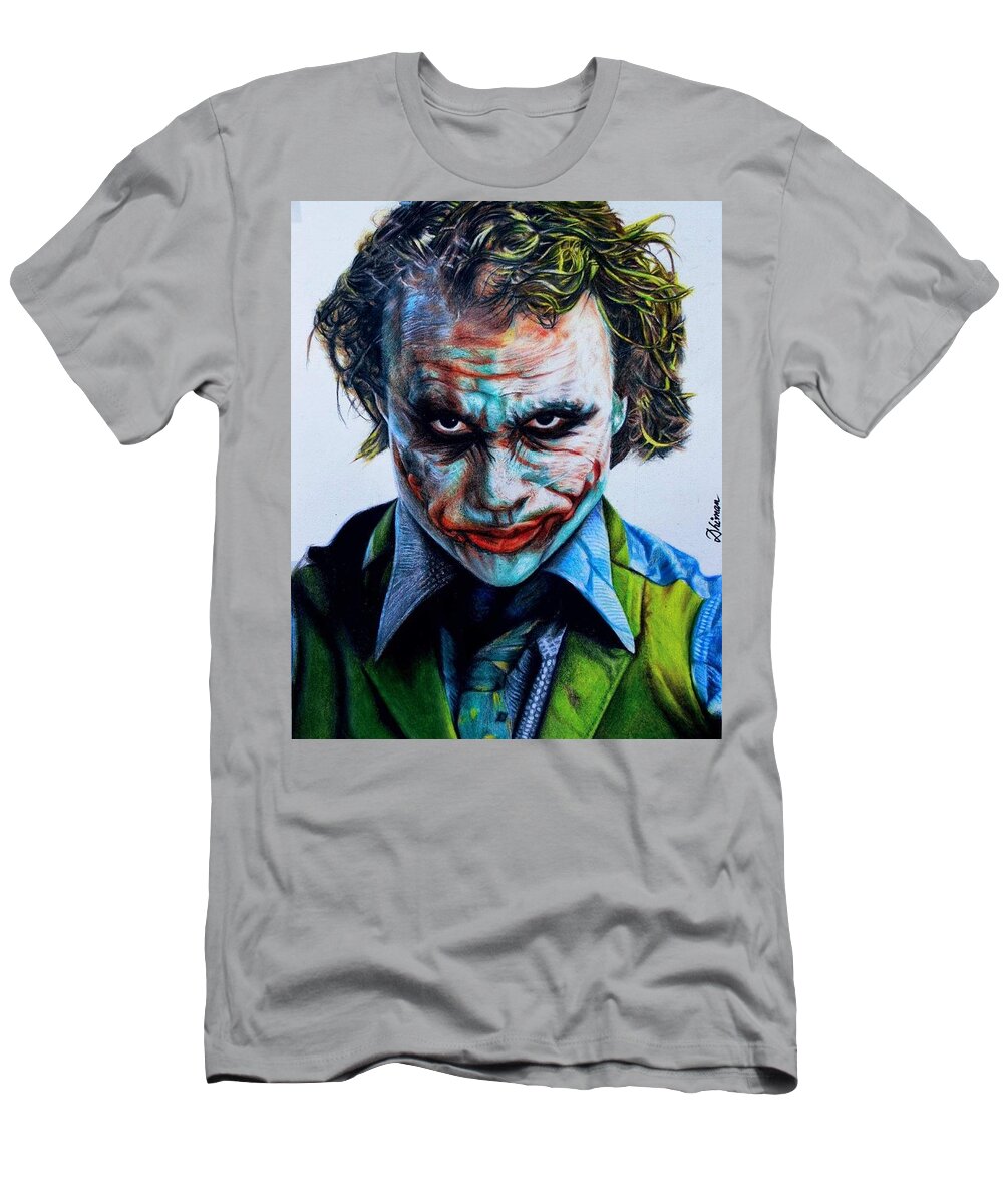 Landgoed Smeltend Moet Joker T-Shirt by Dhiman Roy - Pixels